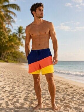 GAP Colorbloc Swim Trunk  Shorts
